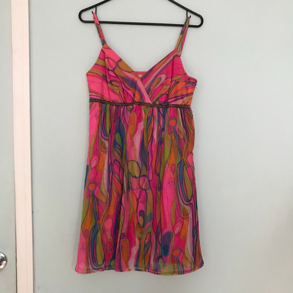Vintage Psychedelic Party Dress